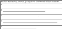 Measuring Intervals 2